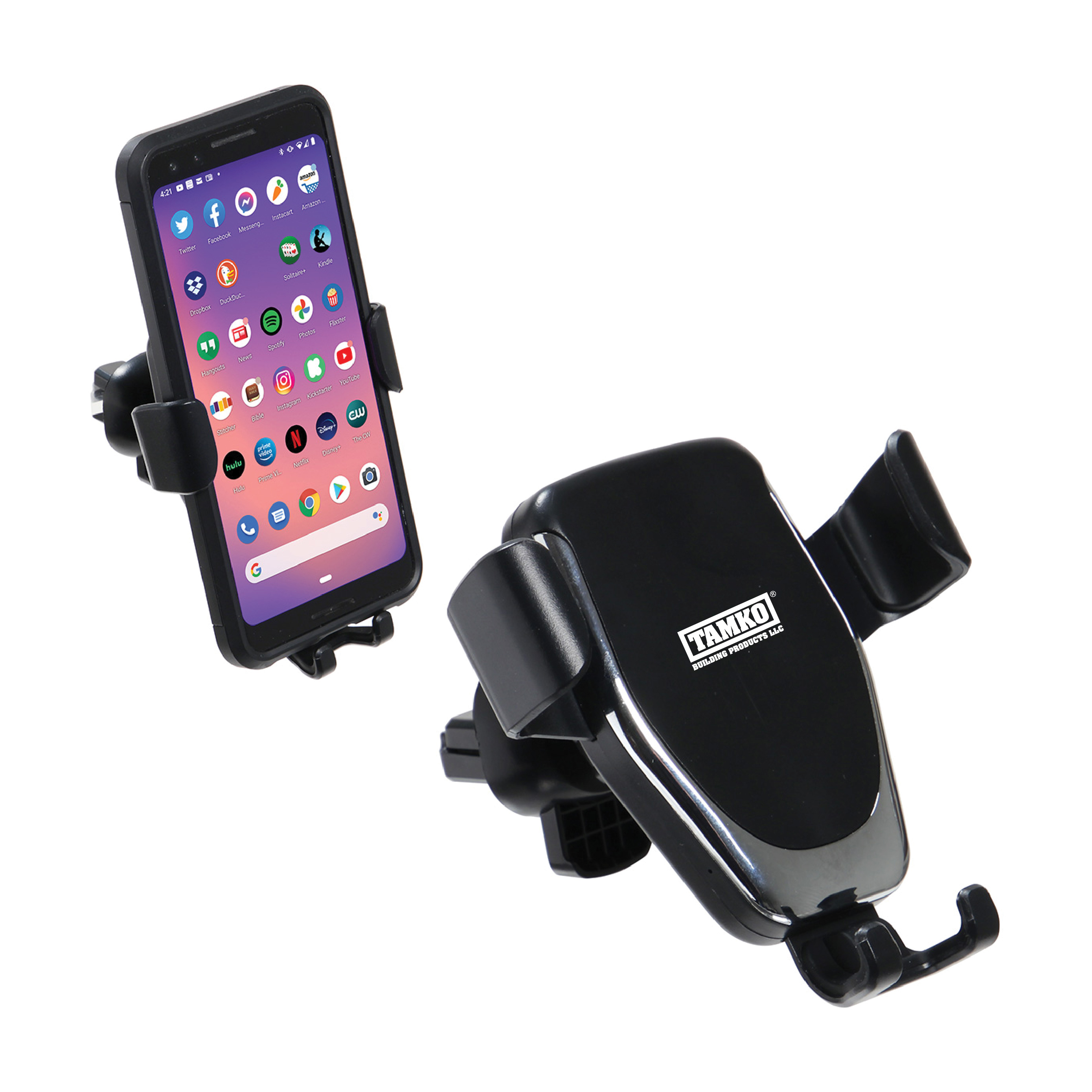 Auto Vent/Dash 10W Wireless Charger & Phone Holder